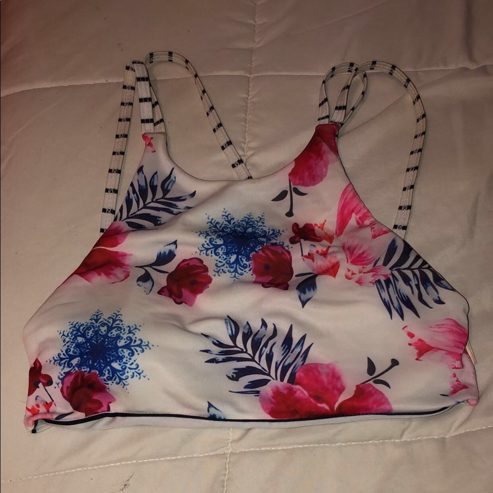 Halter swimsuit top (reversible)